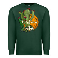 Sports Green cactus go sit on a cactus Premium Sweatshirt - Jasminsmagicworld