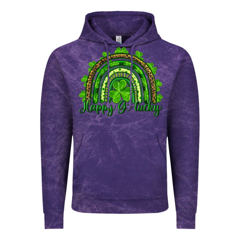 St. Patricks Day Happy Go Lucky Vintage Hoodie by RanaPortraitStore | Teevron