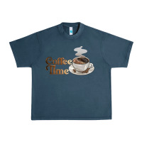 Midnight Navy coffee time Urban Heavy Tee - BarkalooDesign