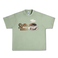Oil Green coffee time Urban Heavy Tee - BarkalooDesign