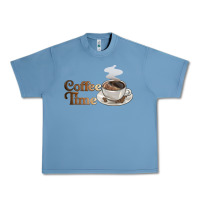 Pebble Blue coffee time Urban Heavy Tee - BarkalooDesign