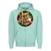 Seafoam christmas happy new year Zipper Hoodie - Artiststas