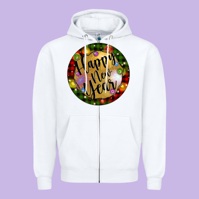 Christmas Happy New Year Zipper Hoodie Designed By Artiststas
