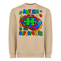 Mushroom autism is his superpower ripped Heavyweight Sweatshirt - Zillion Design Studio