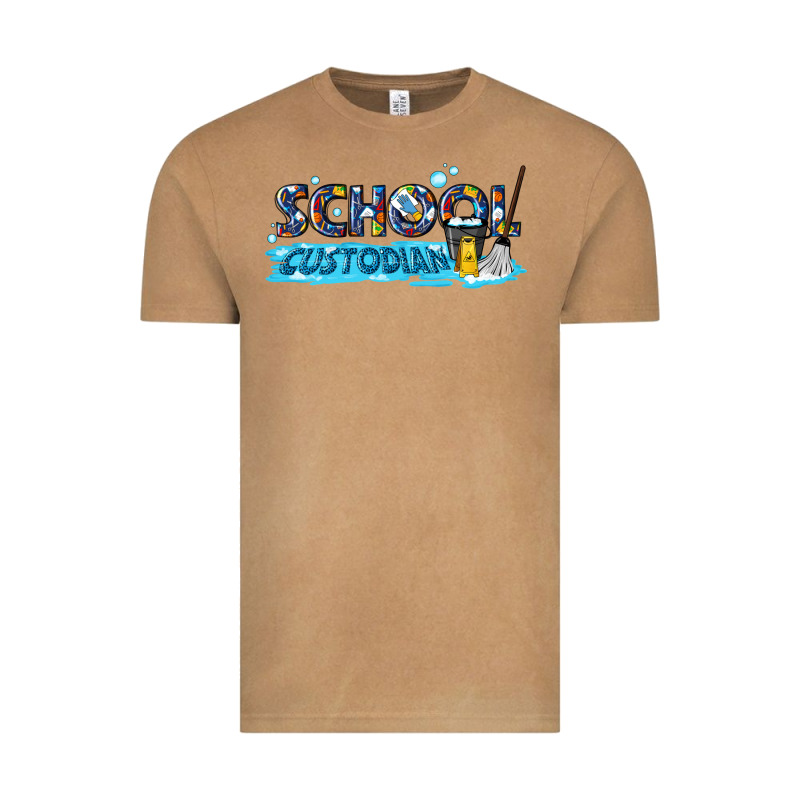 School Custodian Vintage Tee by texasbilliewilder | Teevron
