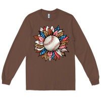 Chestnut baseball sunflower Long Sleeve Tee - HRA Design Shop