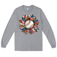Baseball Sunflower Long Sleeve Tee | Teevron