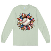 Matcha baseball sunflower Long Sleeve Tee - HRA Design Shop