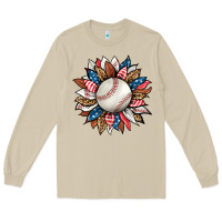 Mushroom baseball sunflower Long Sleeve Tee - HRA Design Shop