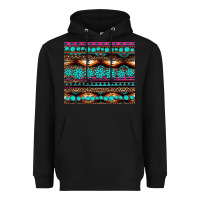 Black leopard aztec turquoise jewelry Heavyweight Hoodie - BarkalooDesign