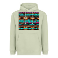 Matcha leopard aztec turquoise jewelry Heavyweight Hoodie - BarkalooDesign