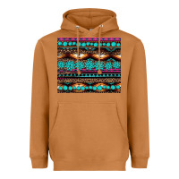 Meerkat leopard aztec turquoise jewelry Heavyweight Hoodie - BarkalooDesign