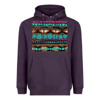 Plum leopard aztec turquoise jewelry Heavyweight Hoodie - BarkalooDesign