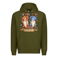 Army Green happiness is homemade Premium Hoodie - MaliasSmallBusiness