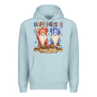 Blue Mist happiness is homemade Premium Hoodie - MaliasSmallBusiness