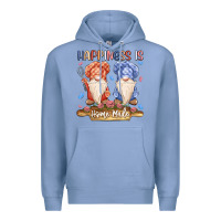 Colony Blue happiness is homemade Premium Hoodie - MaliasSmallBusiness