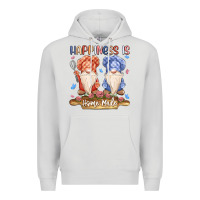 Dove Grey happiness is homemade Premium Hoodie - MaliasSmallBusiness