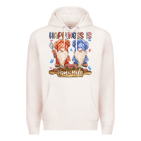 Pale Pink happiness is homemade Premium Hoodie - MaliasSmallBusiness