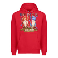 Red happiness is homemade Premium Hoodie - MaliasSmallBusiness