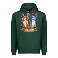 Sports Green happiness is homemade Premium Hoodie - MaliasSmallBusiness