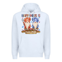White happiness is homemade Premium Hoodie - MaliasSmallBusiness