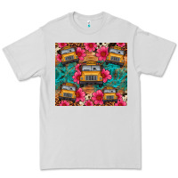 Dove Grey school bus leopard cowhide Premium Tee - Artiststas