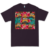 Plum school bus leopard cowhide Premium Tee - Artiststas