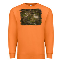 Carrot green hunter camouflage pattern brushstroke Premium Sweatshirt - Jasminsmagicworld