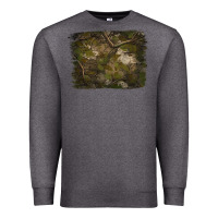Charcoal Heather green hunter camouflage pattern brushstroke Premium Sweatshirt - Jasminsmagicworld