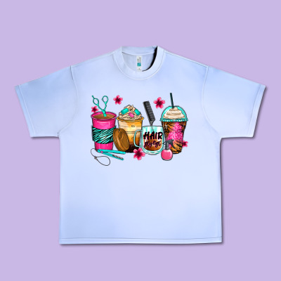 Hairstylist Coffee Cups Urban Heavy Tee Designed By Zillion Design Studio