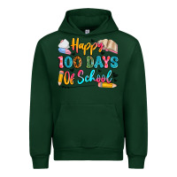 Forest Green happy 100 days of school Urban Hoodie - Artiststas