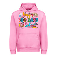 Fuchsia Pink happy 100 days of school Urban Hoodie - Artiststas