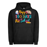 Pigment Black happy 100 days of school Urban Hoodie - Artiststas