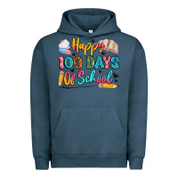 Pigment Midnight Navy happy 100 days of school Urban Hoodie - Artiststas