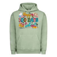 Pigment Oil Green happy 100 days of school Urban Hoodie - Artiststas