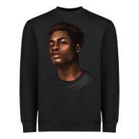 Black afro man Heavyweight Sweatshirt - texasbilliewilder