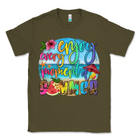 Army Green enjoy every moment of summer Classic Tee - HRA Design Shop
