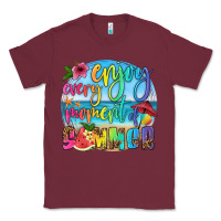 Burgundy enjoy every moment of summer Classic Tee - HRA Design Shop