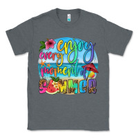 Charcoal Heather enjoy every moment of summer Classic Tee - HRA Design Shop