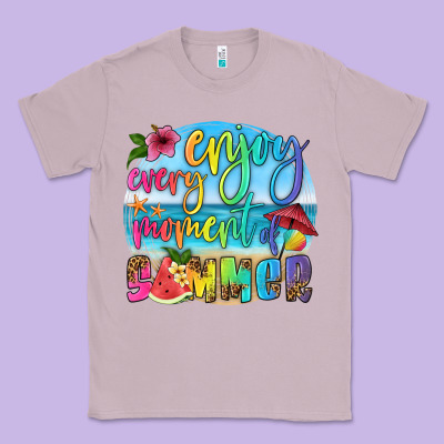 Enjoy Every Moment Of Summer Classic Tee Designed By Hra Design Shop