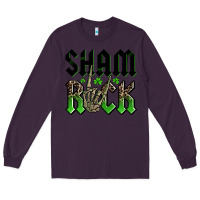 Plum St. Patrick's shamrock Long Sleeve Tee - OliviaCreatesArt