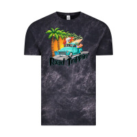 Cloud Black road trippin Vintage Tee - BarkalooDesign