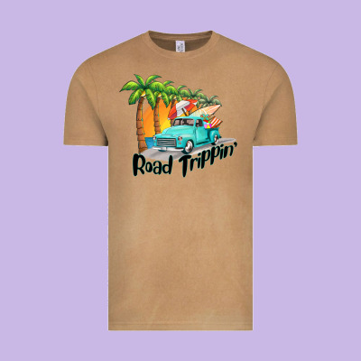 Road Trippin Vintage Tee Designed By Barkaloodesign