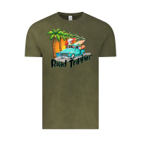 Vintage Olive road trippin Vintage Tee - BarkalooDesign