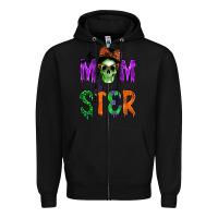 Black momster Zipper Hoodie - BundleAndBundleShop