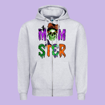 Momster Zipper Hoodie Designed By Bundleandbundleshop