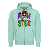 Seafoam momster Zipper Hoodie - BundleAndBundleShop