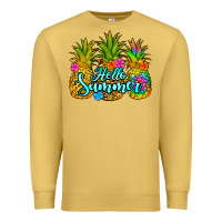 Antique Gold hello summer pineapple Premium Sweatshirt - Jasminsmagicworld