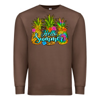 Chestnut hello summer pineapple Premium Sweatshirt - Jasminsmagicworld