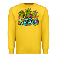 Lemon hello summer pineapple Premium Sweatshirt - Jasminsmagicworld